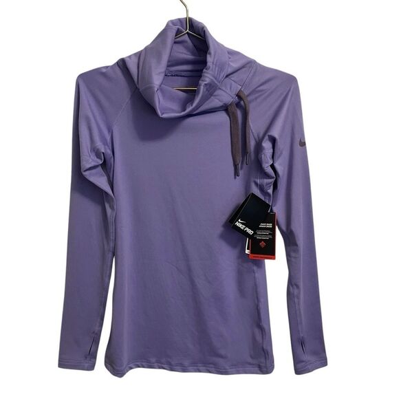 Nike Pro Dri-fit Competition Base Layer Thermal Long Sleeve Purple Small NWT - Picture 1 of 6